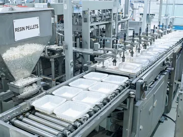 Rigid plastic packaging line