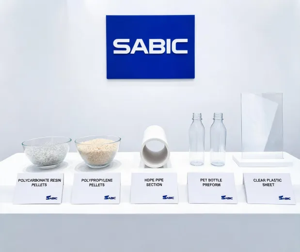 Sabic resin and plastic product display